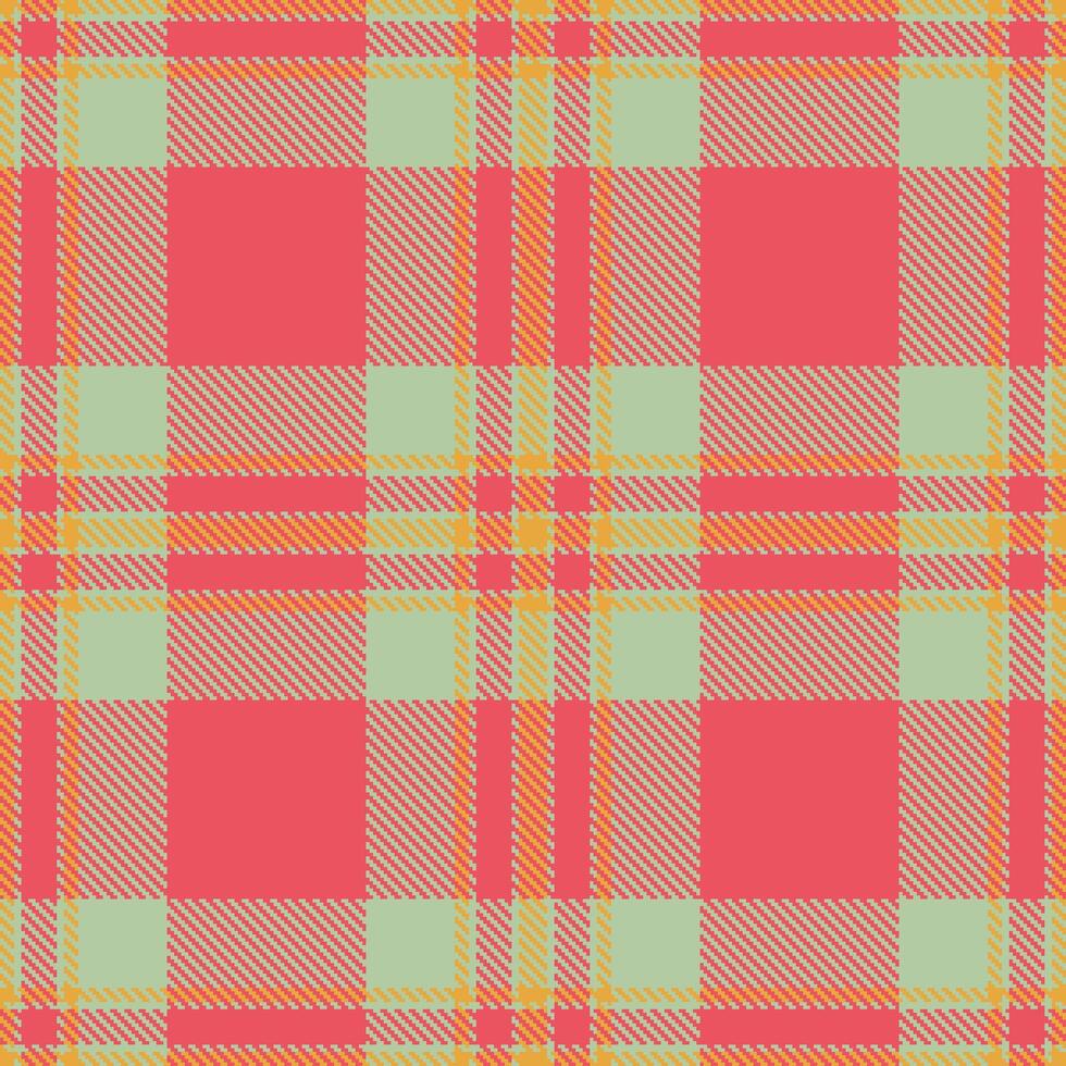Dark Greenish Grey Seamless Tartan with Dark Butterscotch accents Textile Design vector