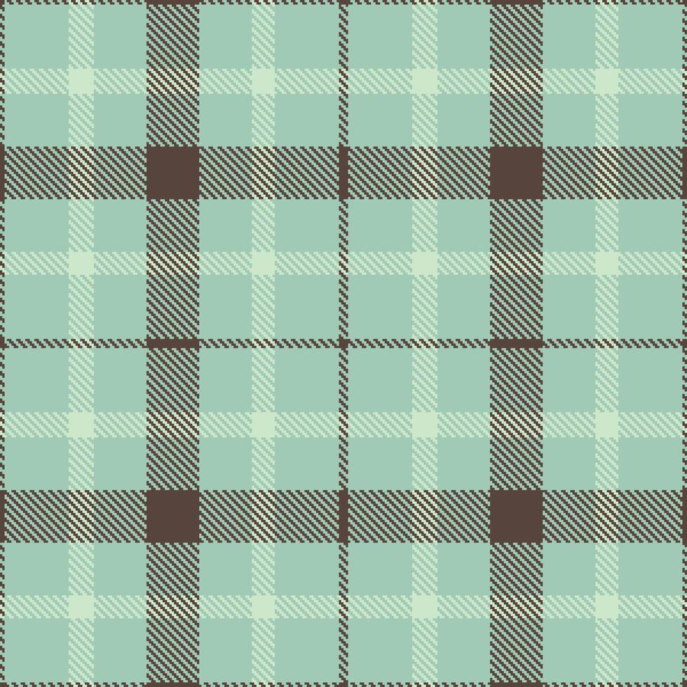 Smoky Pale Teal Seamless Tartan with Cool Charcoal Grey accents Textile Design vector