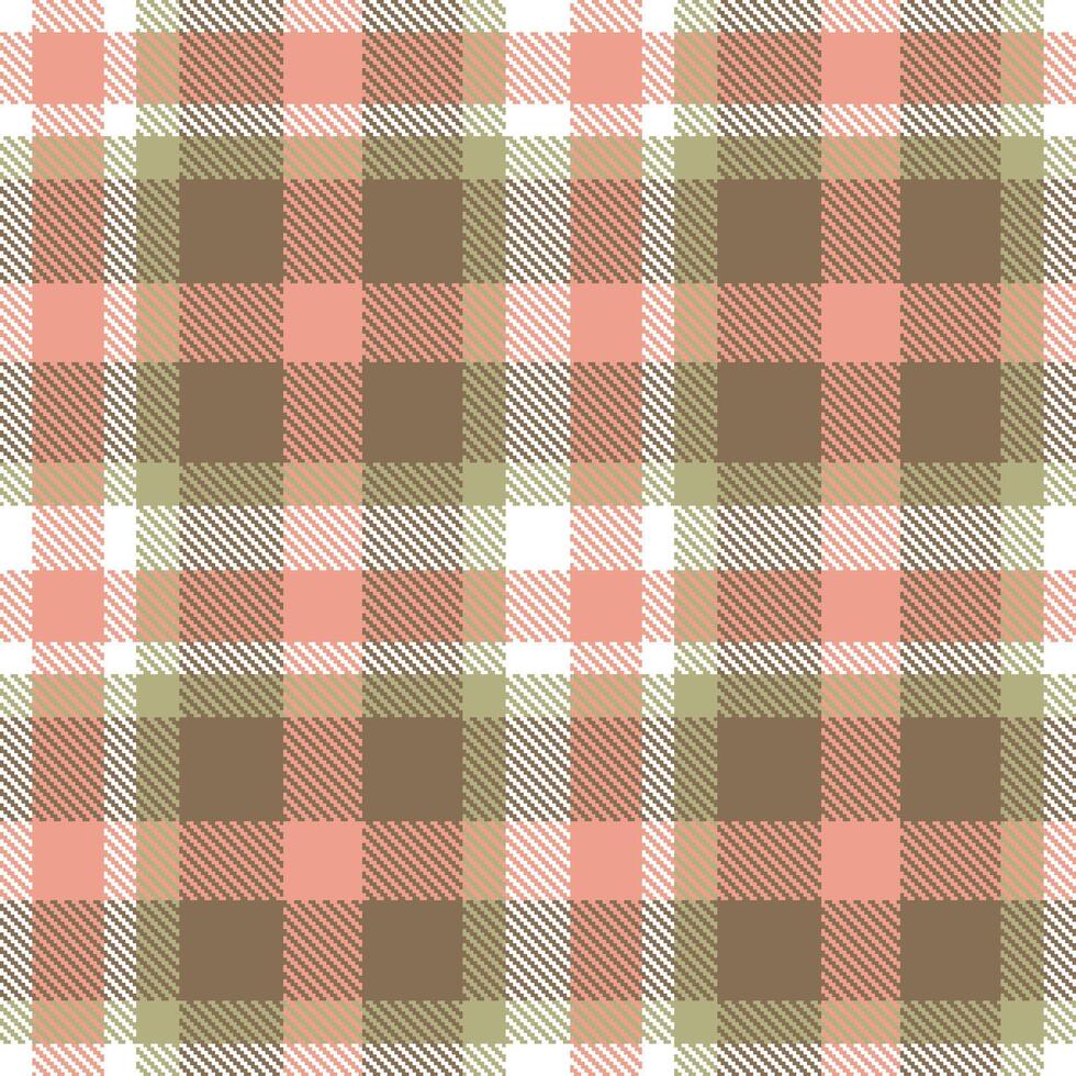 Modern Neon White Seamless Tartan Textile Design Variant 1170 vector