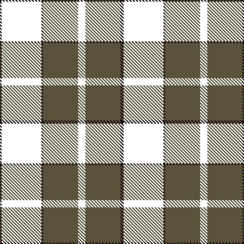 Neon Almost Black Seamless Tartan with Light White accents Textile Design vector