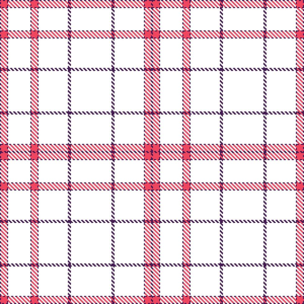 Light Plum Purple Seamless Tartan with Pastel White accents Textile Design vector