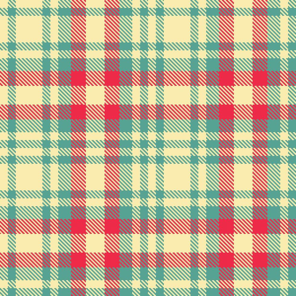 Modern Seamless Tartan in Soft Light Tan tones Textile Design vector