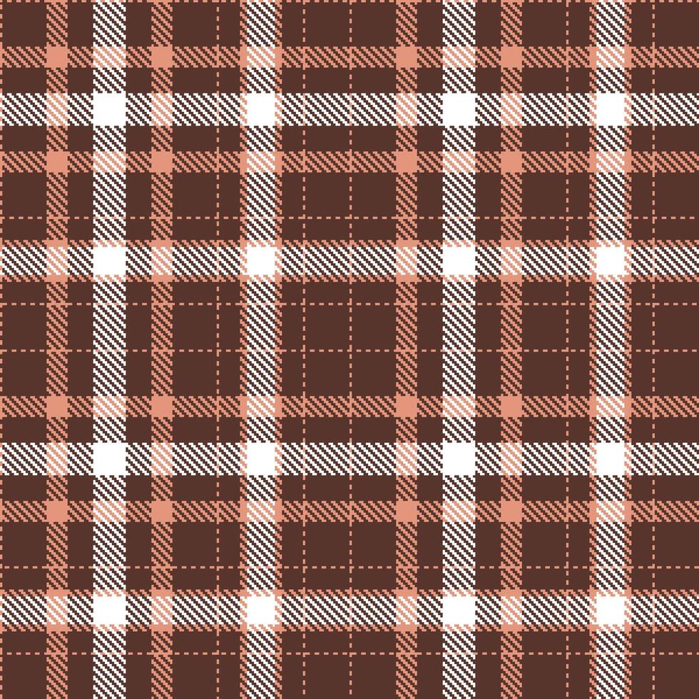 Modern Vivid Blush Seamless Tartan Textile Design vector