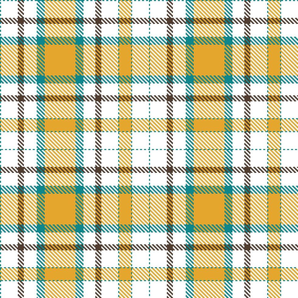 Modern Seamless Tartan in Metallic Dark Cyan tones Textile Design vector