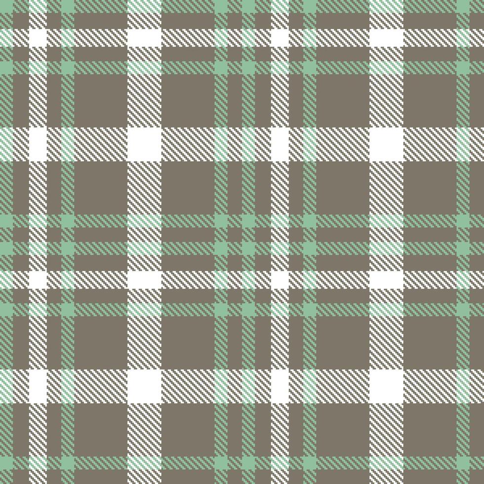 Modern Seamless Tartan in Warm Brownish Grey tones Textile Design vector