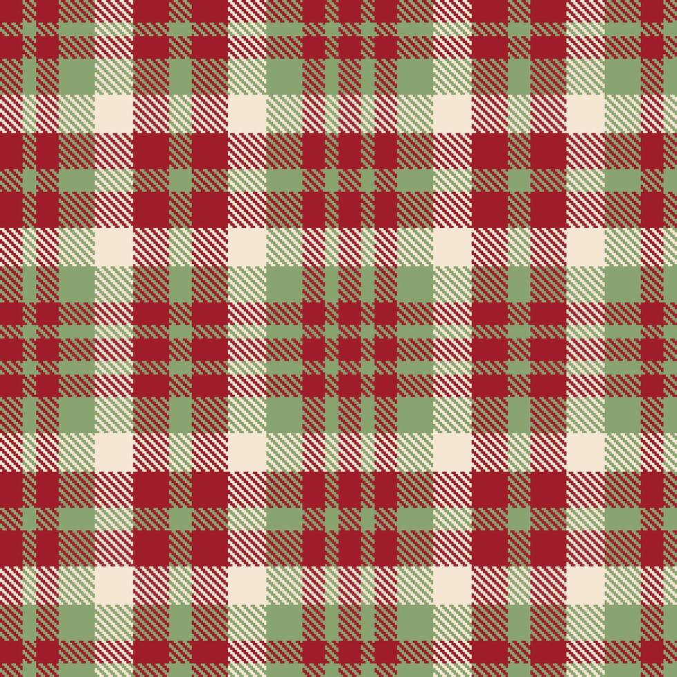 Modern Seamless Tartan in Warm Rouge tones Textile Design vector