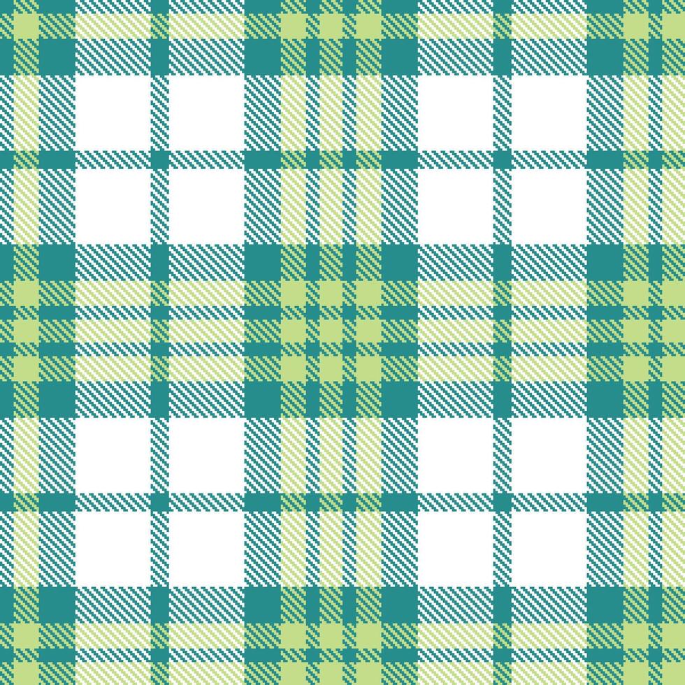 Modern Seamless Tartan in Rich Dark Cyan tones Textile Design vector