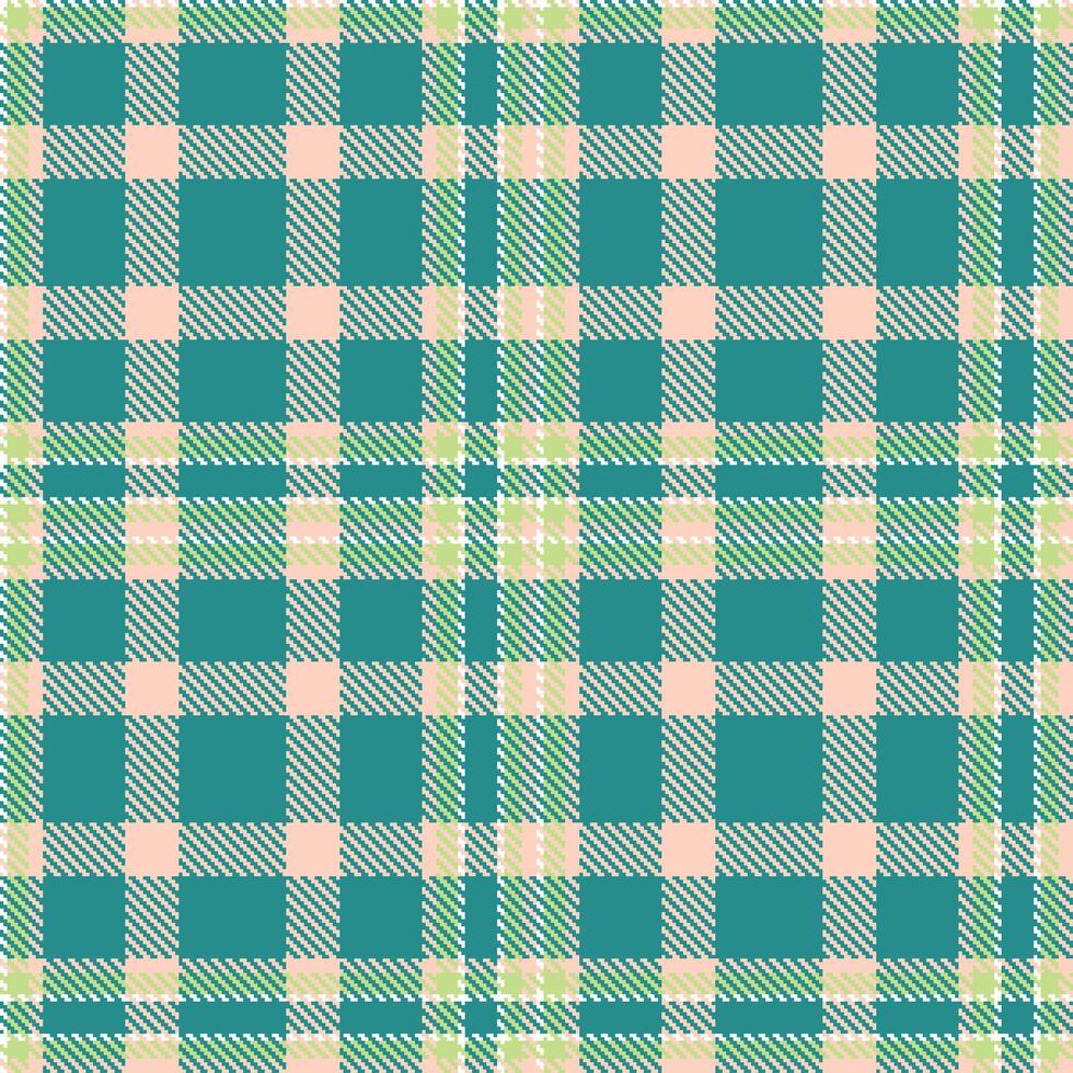 Modern Seamless Tartan in Neon Light Peach tones Textile Design Variant 1419 vector