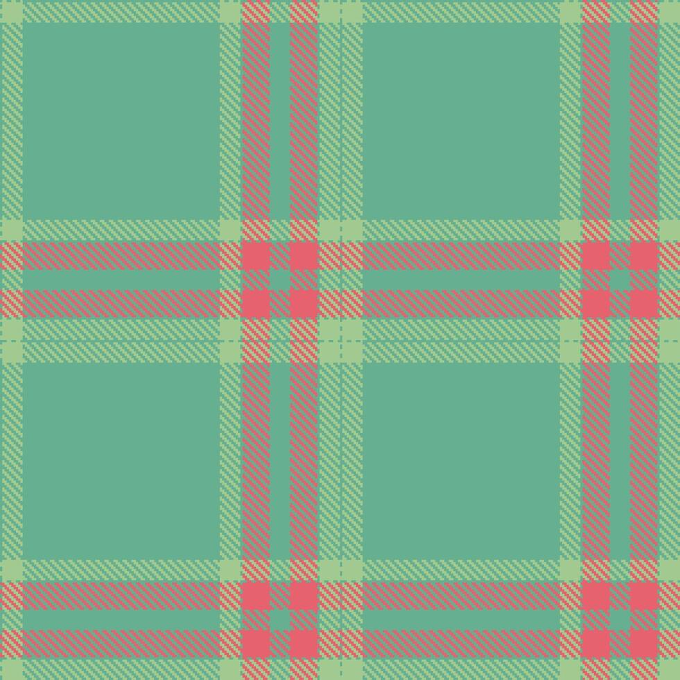 Iridescent Greeny Blue Seamless Tartan with Pastel Lichen accents Textile Design vector