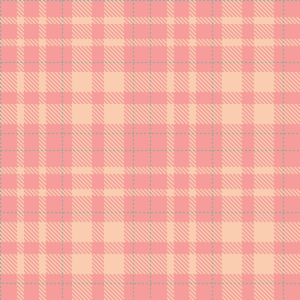 Modern Seamless Tartan in Warm Blush tones Textile Design vector