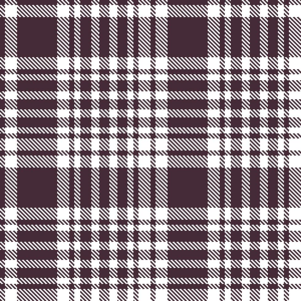 Modern Seamless Tartan in Cool Purple Brown tones Textile Design vector