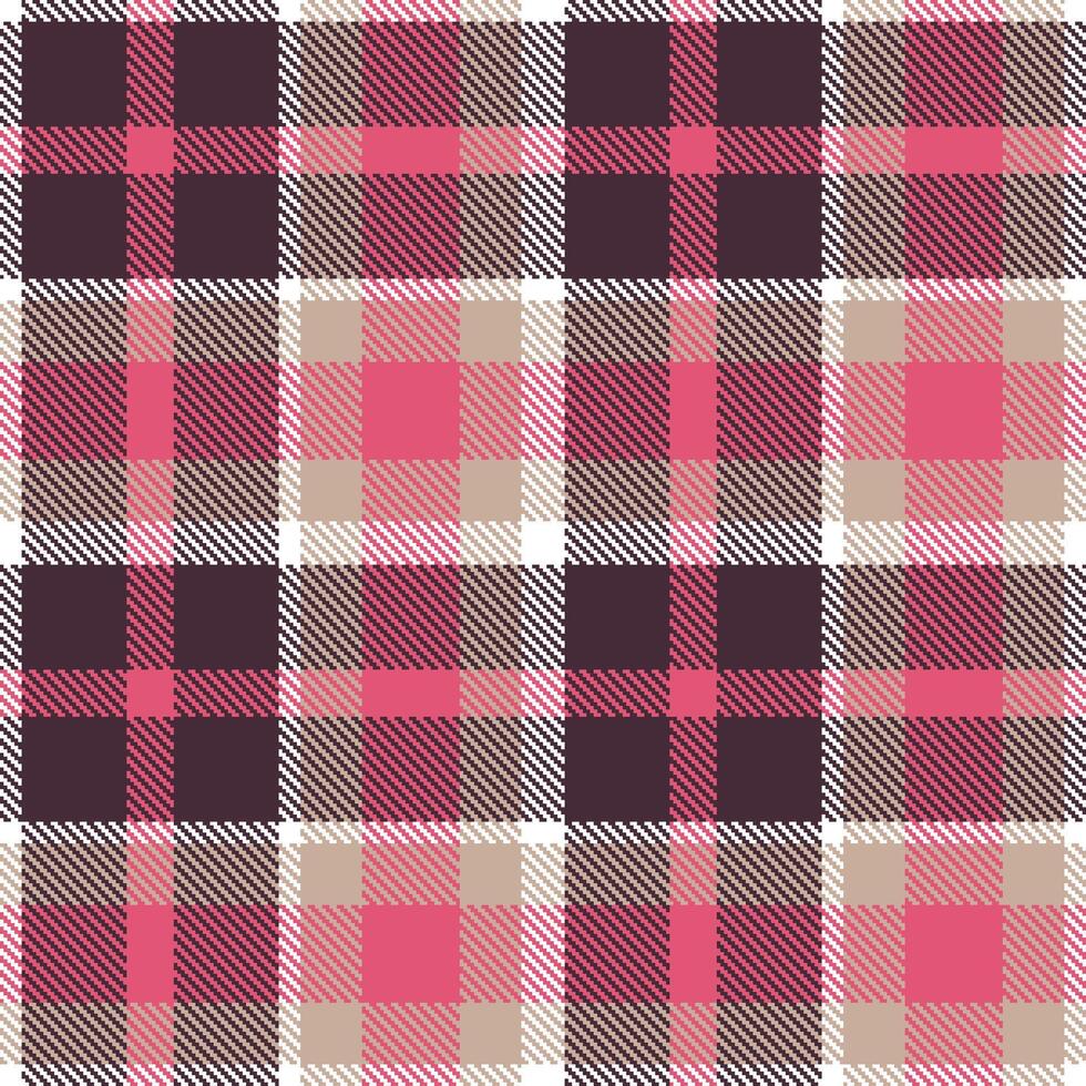 Modern Rich White Seamless Tartan Textile Design Variant 1460 vector
