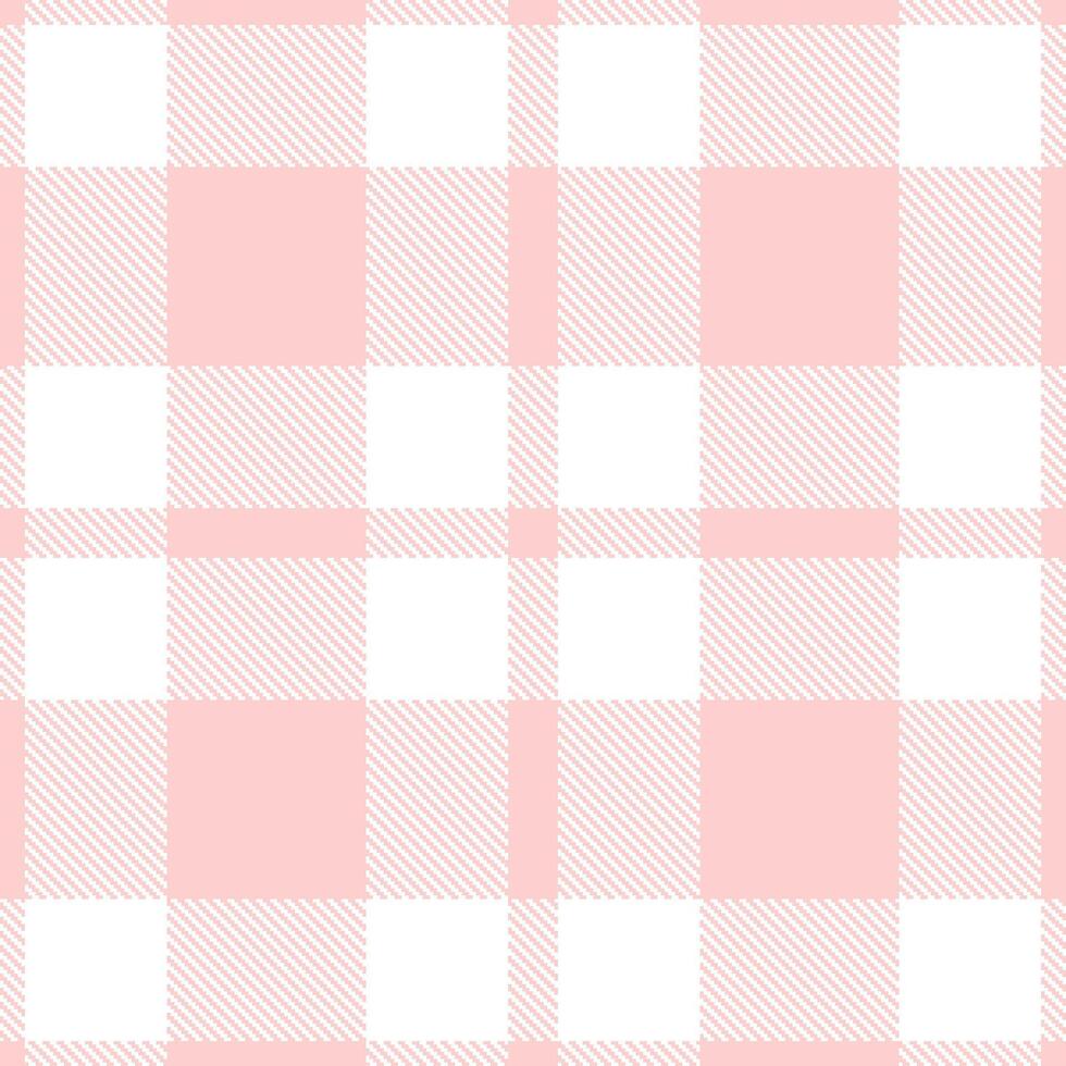 Modern Seamless Tartan in Light Light Rose tones Textile Design vector