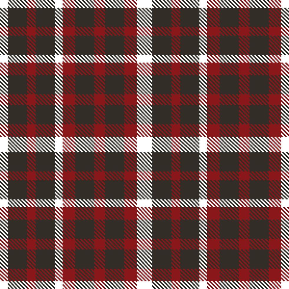Modern Cool Dark Grey Seamless Tartan Textile Design 386 vector