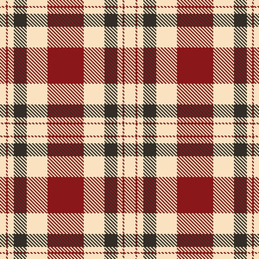 Modern Seamless Tartan in Smoky Light Peach tones Textile Design Variant 1526 vector