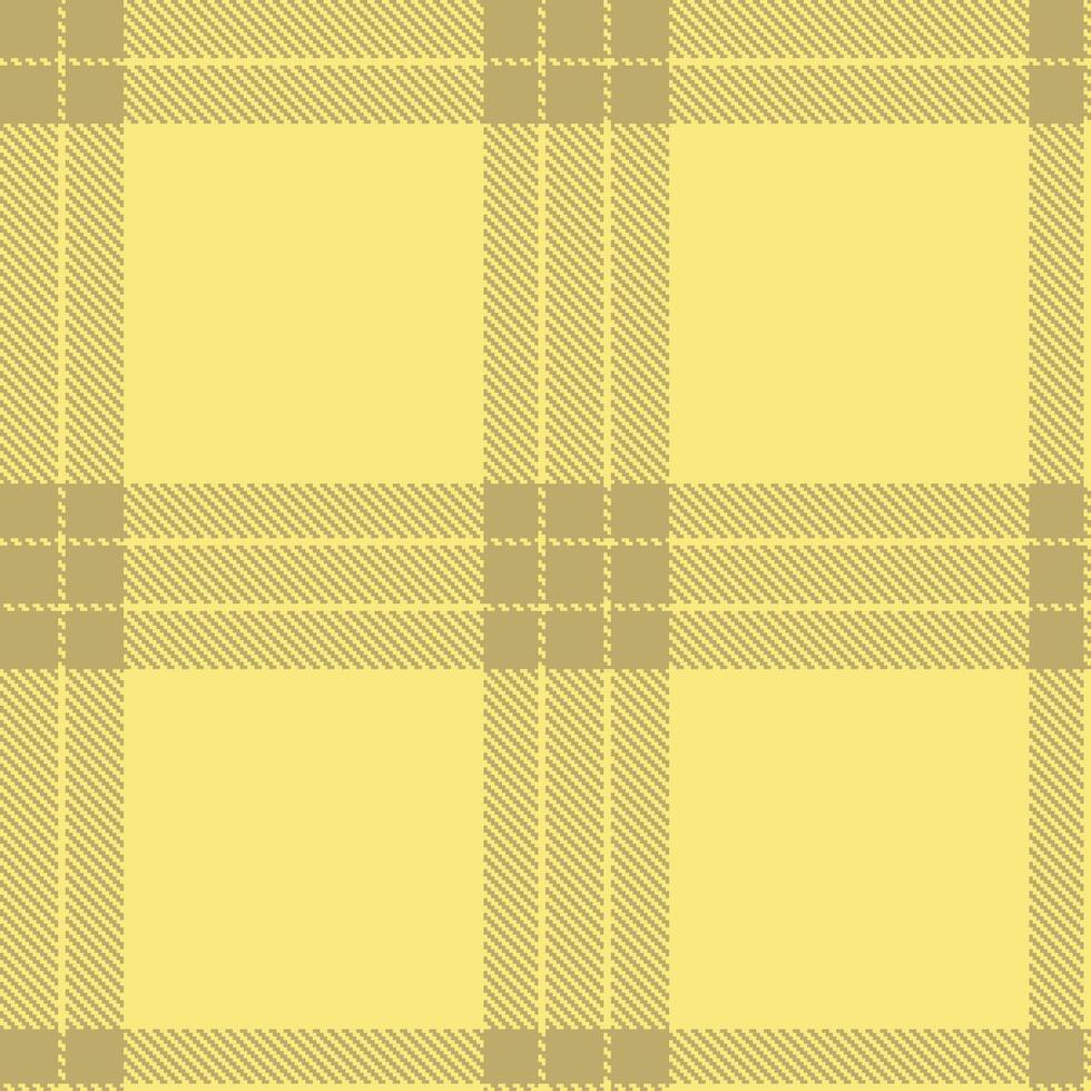 Metallic Khaki Seamless Tartan with Soft Sandy accents Textile Design vector