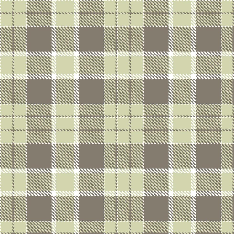 Modern Dusty White Seamless Tartan Textile Design Variant 1609 vector