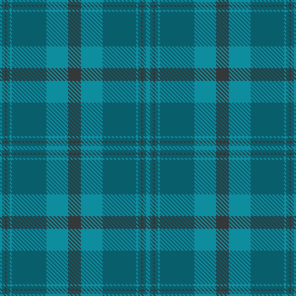 Modern Seamless Tartan in Iridescent Petrol tones Textile Design 386 vector