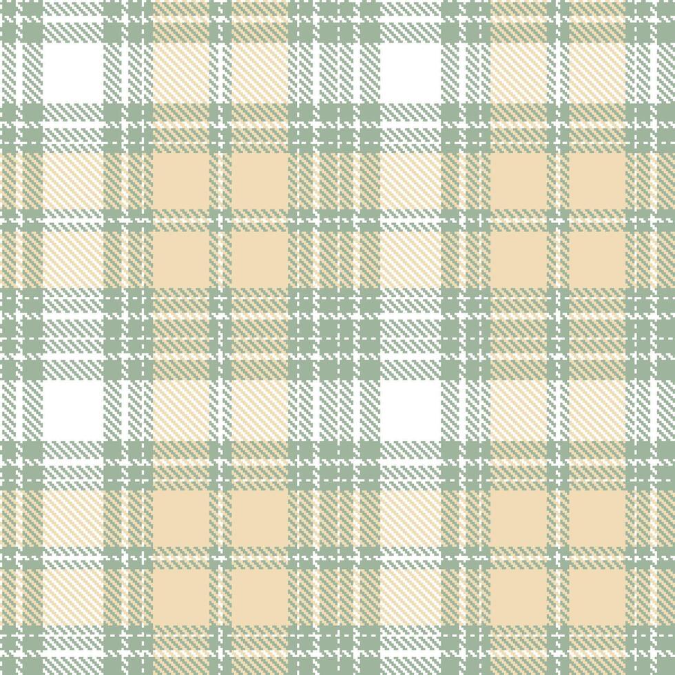 Modern Rich Greenish Grey Seamless Tartan Textile Design Variant 1698 vector