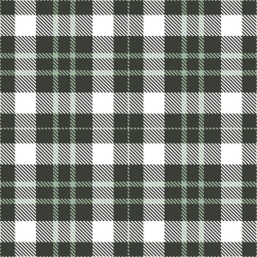 Modern Muted Greenish Grey Seamless Tartan Textile Design Variant 1702 vector