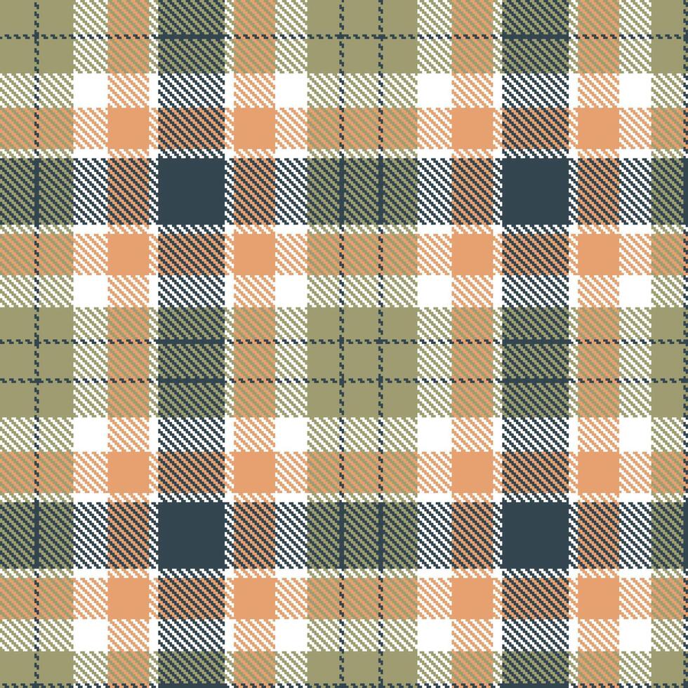 Warm White and Deep Stone Seamless Tartan Textile Design vector