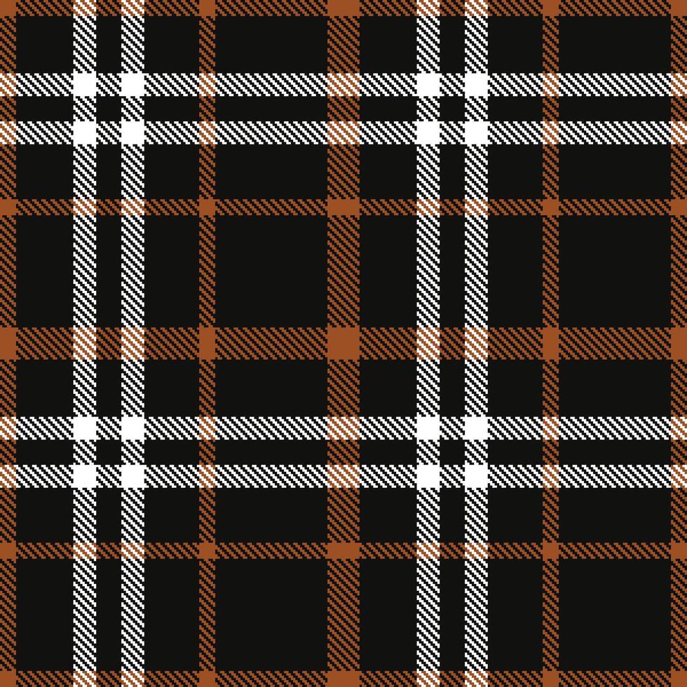 Modern Dark Almost Black Seamless Tartan Textile Design 386 vector