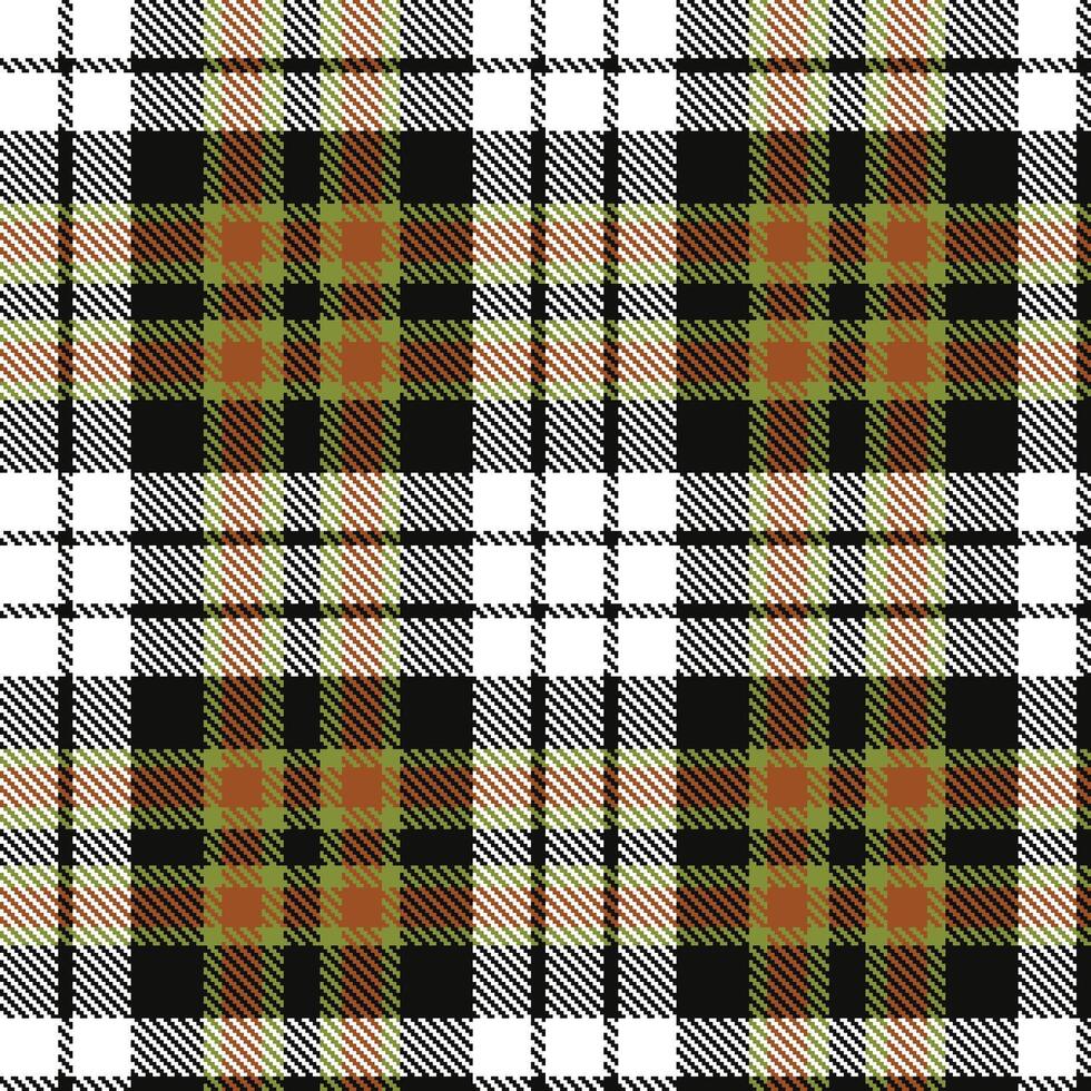 Modern Seamless Tartan in Vivid Almost Black tones Textile Design 386 vector