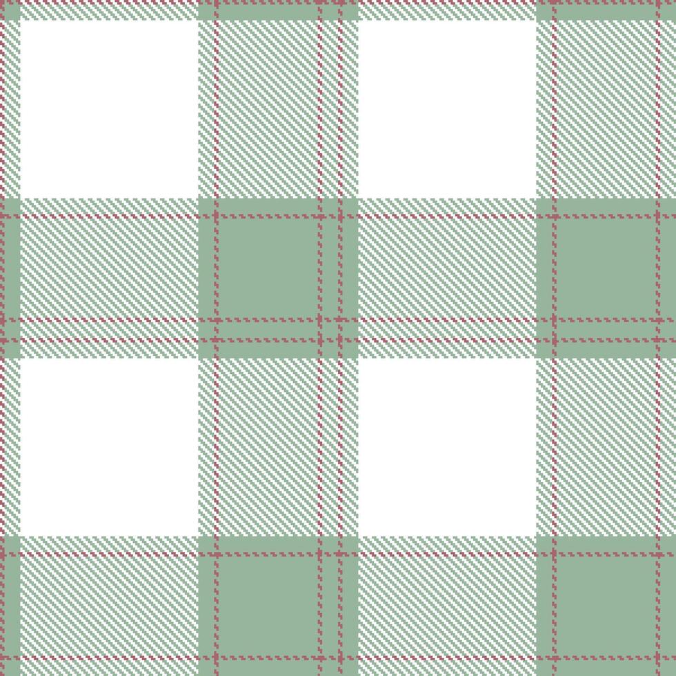 Neon Greenish Grey Seamless Tartan with Neon Dusky Rose accents Textile Design vector