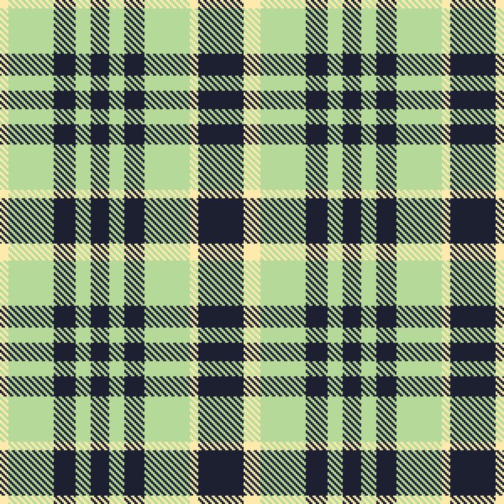 Smoky Light Grey Green Seamless Tartan with Deep Dark accents Textile Design vector
