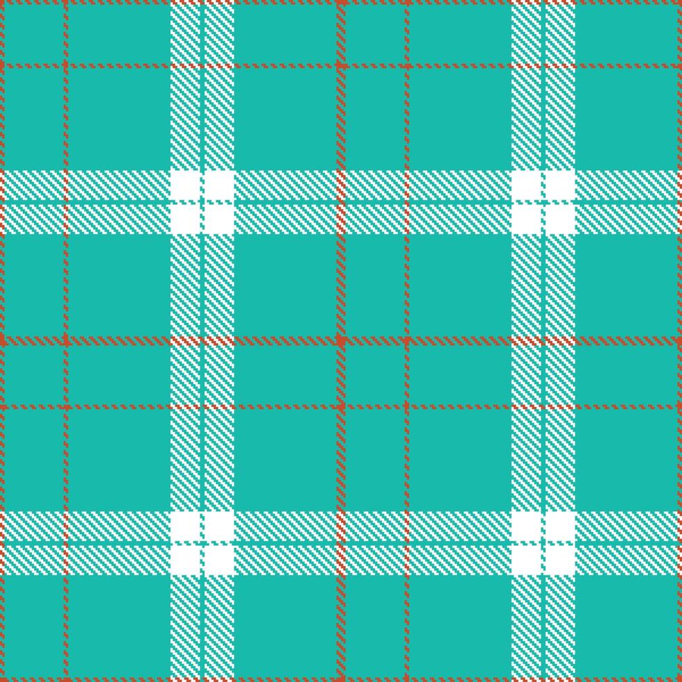 Modern Seamless Tartan in Cool Topaz tones Textile Design 386 vector