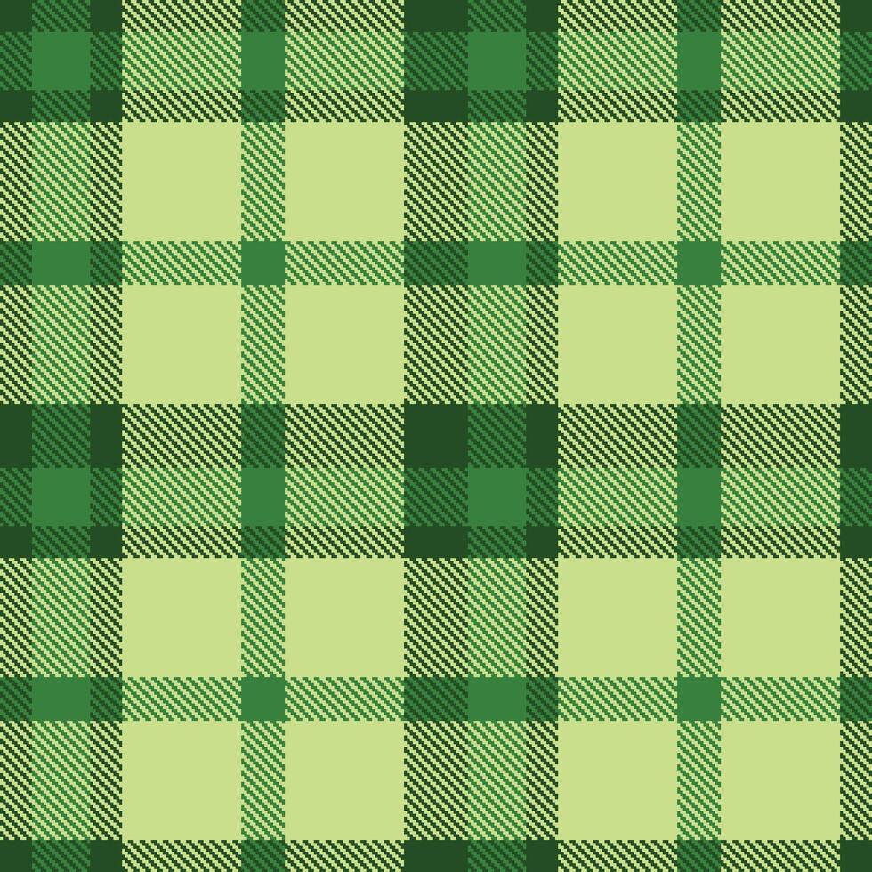 Pale Pine Green Seamless Tartan with Soft Darkish Green accents Textile Design vector