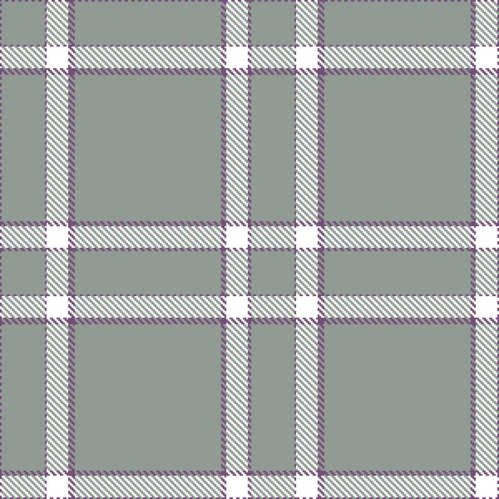 Modern Deep Muted Purple Seamless Tartan Textile Design vector