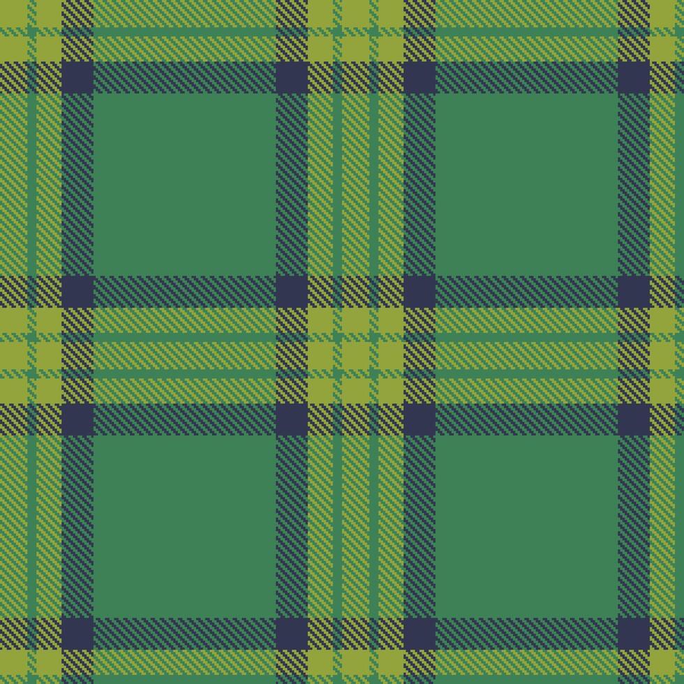 Modern Dark Pea Soup Green Seamless Tartan Textile Design 386 vector