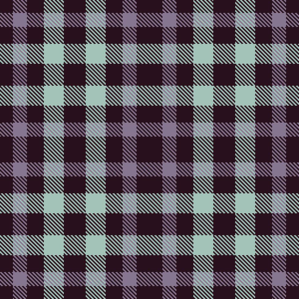 Modern Metallic Very Dark Brown Seamless Tartan Textile Design vector