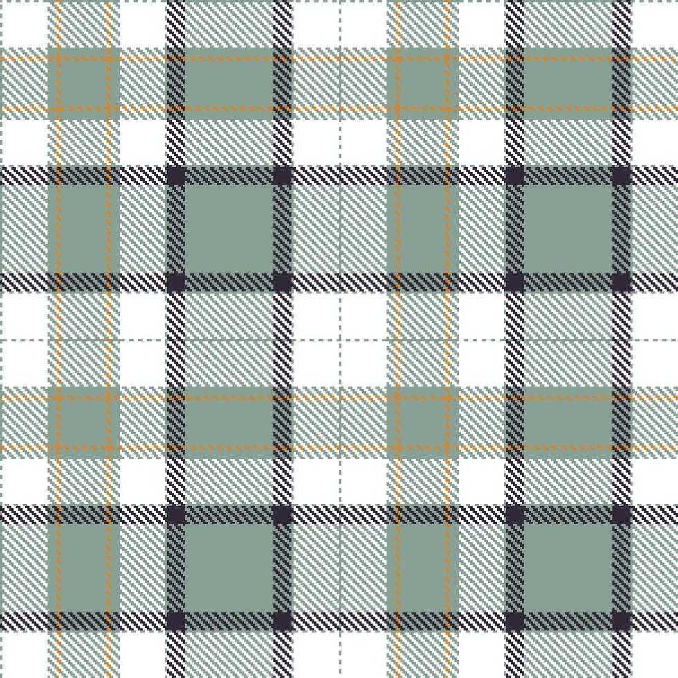 Modern Deep Greyish Teal Seamless Tartan Textile Design vector
