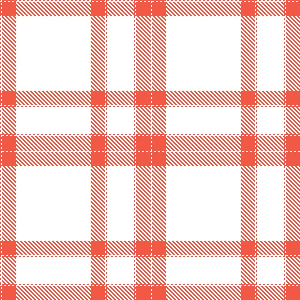 Modern Seamless Tartan in Muted Coral tones Textile Design vector