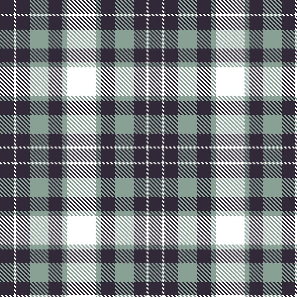 Modern Bright Dark Seamless Tartan Textile Design vector