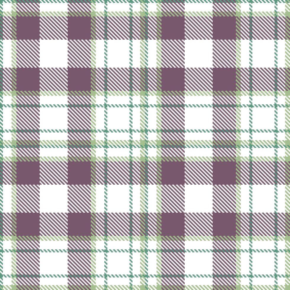 Soft White and Warm Grey Teal Seamless Tartan Textile Design vector