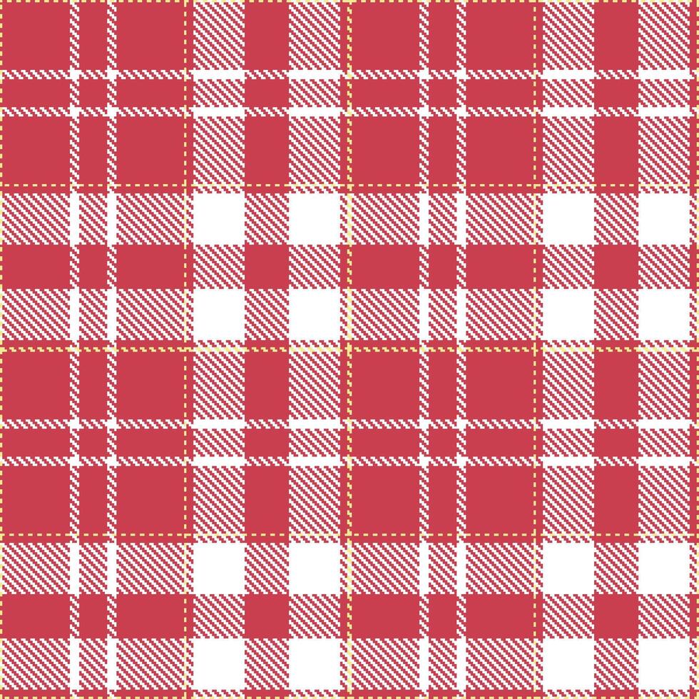 Modern Deep Faded Red Seamless Tartan Textile Design vector