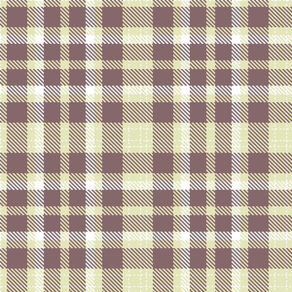 Iridescent Beige and Deep White Seamless Tartan Textile Design vector