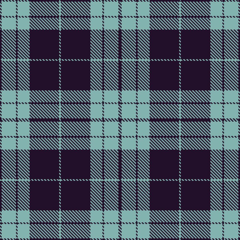 Modern Seamless Tartan in Bright Midnight tones Textile Design Variant 1986 vector