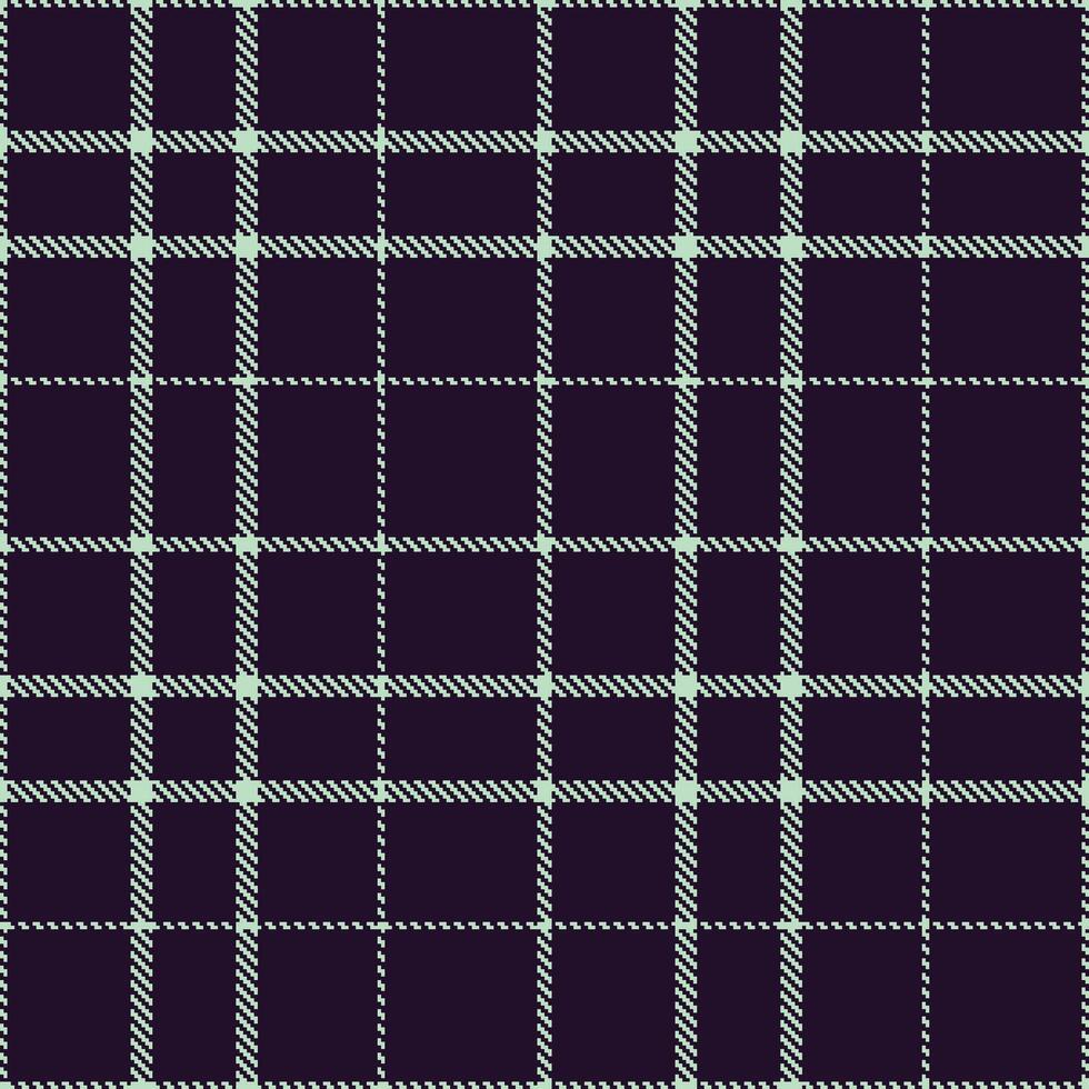 Modern Seamless Tartan in Deep Pale Aqua tones Textile Design vector