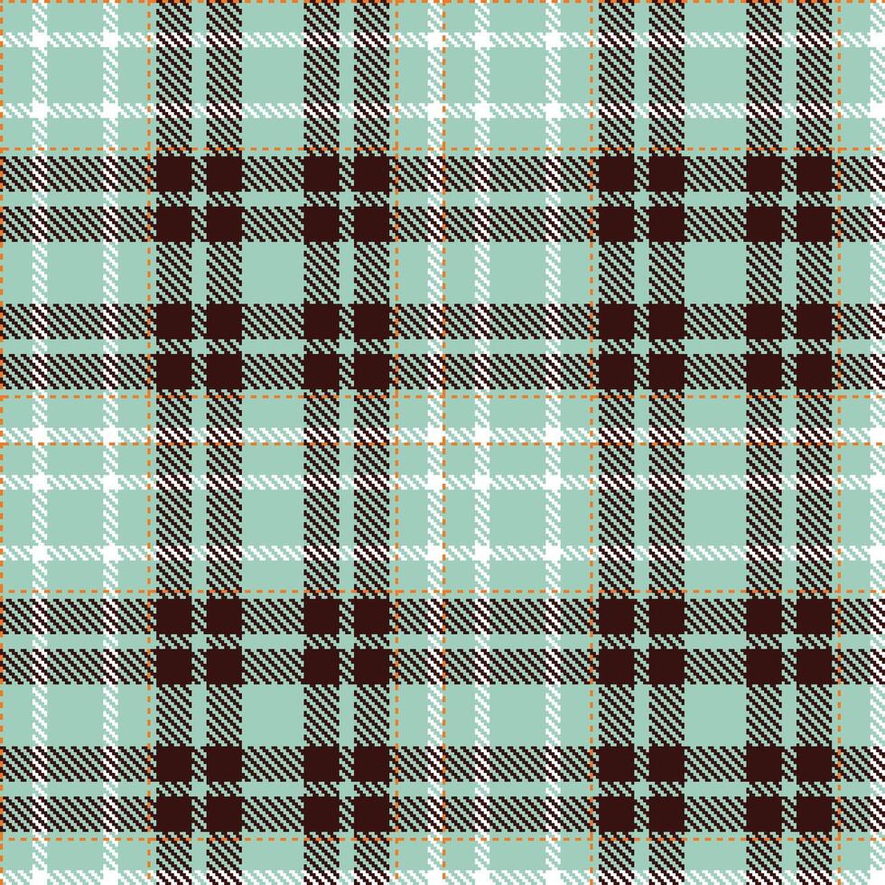 Modern Seamless Tartan in Rich Pale Teal tones Textile Design Variant 1999 vector