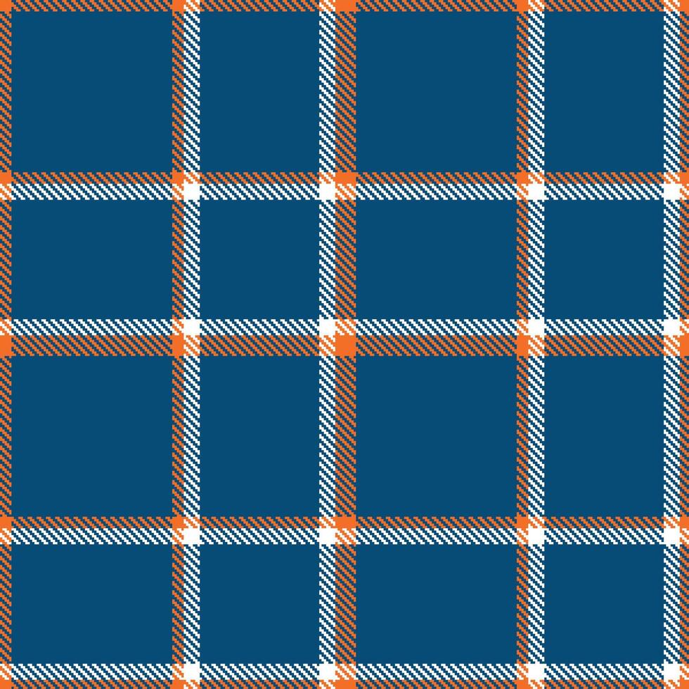 Modern Seamless Tartan in Warm Orange tones Textile Design 386 vector