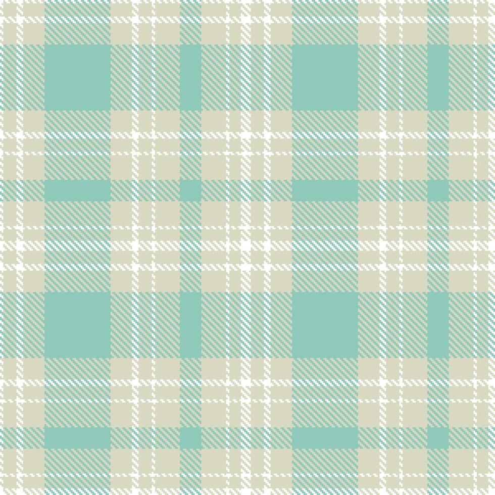 Deep Light Grey and Neon White Seamless Tartan Textile Design vector
