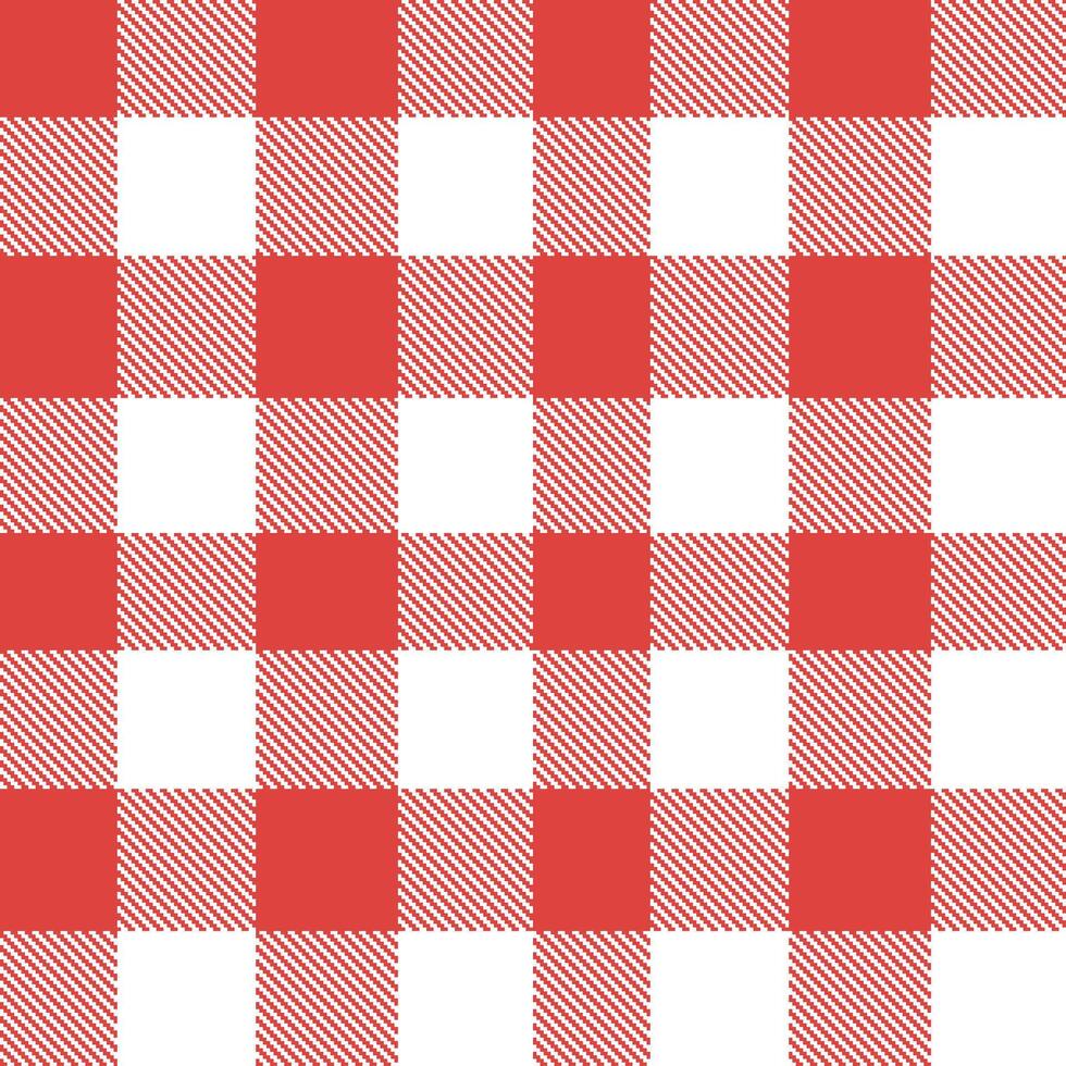Modern Seamless Tartan in Bright Coral tones Textile Design 386 vector