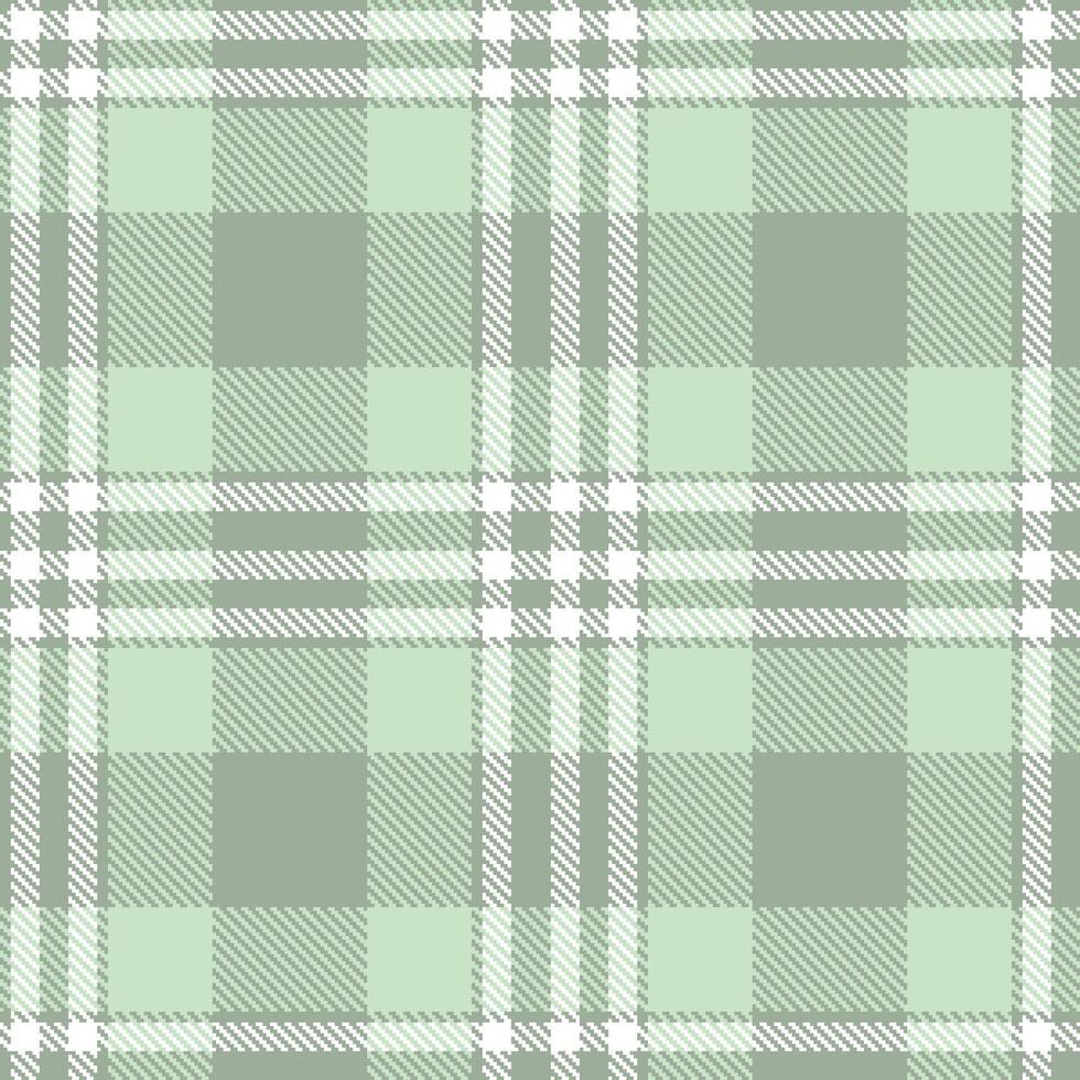 Modern Muted Cement Seamless Tartan Textile Design vector