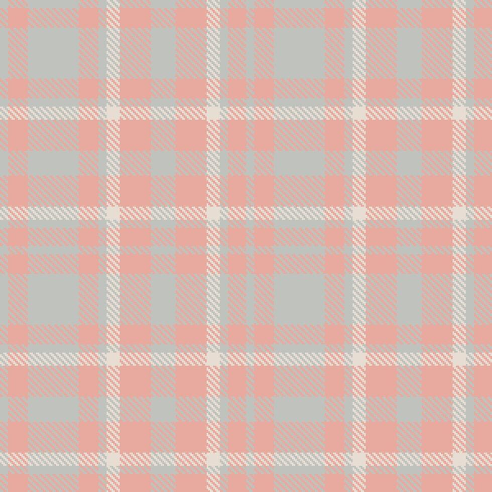 Modern Seamless Tartan in Warm Silver tones Textile Design 386 vector