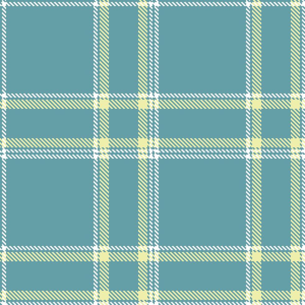 Modern Neon Greyblue Seamless Tartan Textile Design vector
