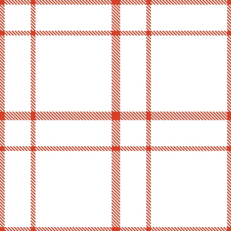 Modern Seamless Tartan in Dark Deep Orange tones Textile Design vector
